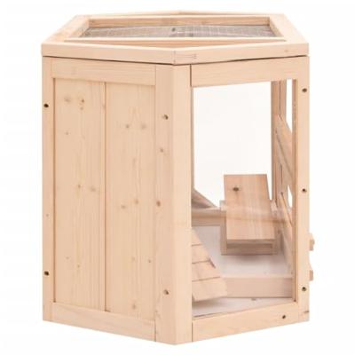 VidaXL Hamsterkooi 80x40x43 cm massief vurenhout VidaXL Hamsterkooi 80x40x43 cm massief vurenhout