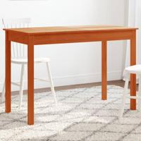 Eettafel 110x55x75 cm massief grenenhout wasbruin - thumbnail