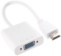 V7 CBLHDAV-1E kabeladapter/verloopstukje 1x 19-pin HDMI 1x 15-pin VGA Wit - thumbnail