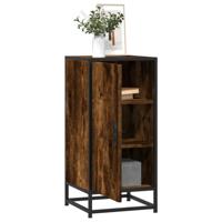 Dressoir 35,5x35x76 cm bewerkt hout en metaal gerookt eiken - thumbnail