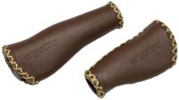 Ergotec monaco set handvatten leder 135/92mm bruin - thumbnail