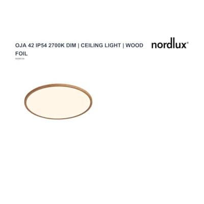 Nordlux PlafonniereOja hout Ø 42,4cm - 2700K - 24W - 50056104