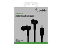 Belkin SoundForm iPhone Kopfhörer mit Lightning Connector (Lightning-Ohrhörer für iPhone 12, 12 Pro, 12 Pro Max, 12 mini, 11, 11 Pro, 11 Pro Max, XS Max, XS, X, SE, 8 Plus, 8, 7 Plus, 7), Schwarz - thumbnail