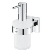 GROHE Start Cube Zeepdispenser - 160ml - met houder - vierkant - chroom 41098000 - thumbnail