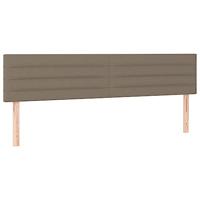 Boxspring met matras stof taupe 120x190 cm - thumbnail