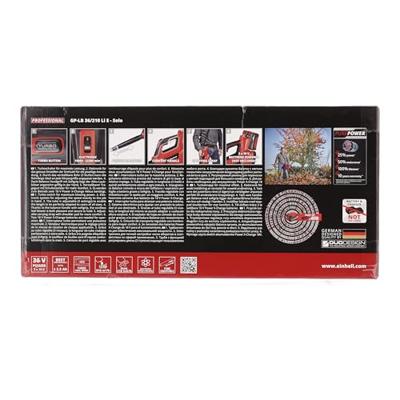 Einhell Professional GP-LB 36/210 Li E-Solo Bladblazer Accu 18 V Met draaggordel, Met verlenging, Zonder accu, Zonder lader Einhell Professional GP-LB 36/210 Li E-Solo Bladblazer Accu 18 V Met draaggordel, Met verlenging, Zonder accu, Zonder lader