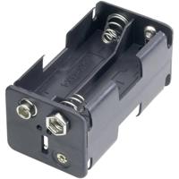 Goobay 12466 Batterijhouder Aantal cellen: 4 AA (penlite) Drukknopaansluiting (l x b x h) 61.5 x 30 x 31.5 mm - thumbnail