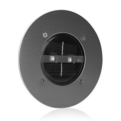 Ranex RA-5000197 Carlo Ronde Solar LED Grondspot RVS/Glas - thumbnail