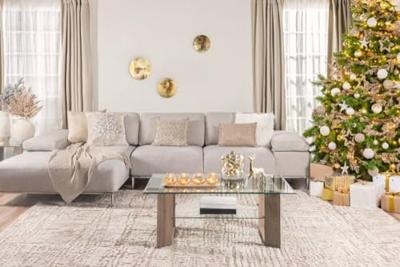 Lyora Gouden wandlampRing Led Wood S - 10280