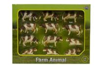 Kids Globe globe koeien rood/bont, 12st. 1:32 - thumbnail