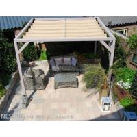 Complete Nesling pergola Stand Alone sand - 200 x 400 cm - thumbnail