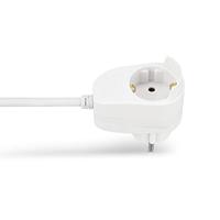 REV 0016150114 Stroom Verlengkabel Wit 5.00 m H05VV-F 3G 1,5 mm² - thumbnail