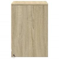 Nachtkastje met LED-verlichting bewerkt hout sonoma eikenkleur - thumbnail