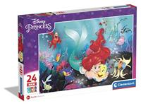 Clementoni maxi legpuzzel disney little mermaid, 24st. - thumbnail