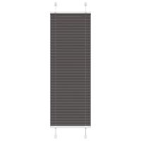 VidaXL Plissé rolgordijn 45x100 cm stofbreedte 44,4 cm polyester zwart - thumbnail