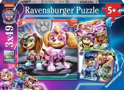 Ravensburger - paw patrol the mighty movie legpuzzel 3x49st. Ravensburger - paw patrol the mighty movie legpuzzel 3x49st.