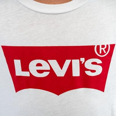 Levi's® Batwing t-shirt met lange mouwen wit