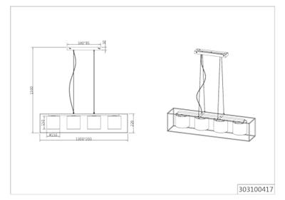 Reality Hanglamp Ross excl. 4xE27 max.40W
