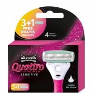 Wilkinson Quattro woman sensitive mesjes 3 + 1 4 Stuks - thumbnail