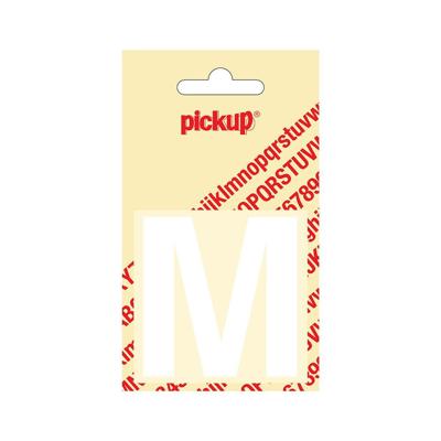 Deco letter m helvetica wit 60 mm Pickup - Pickup