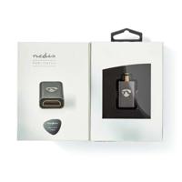 Nedis HDMI-Adapter | HDMI Male / HDMI Micro-Connector | HDMI Female / HDMI Output | 1 stuks - CVTB34907GY CVTB34907GY - thumbnail