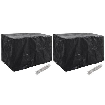 vidaXL Tuinmeubelhoezen 2 st 8 ogen 140x70x90 cm