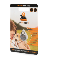 Halsband penning Spotted Dog, zwart, Maat: M - thumbnail