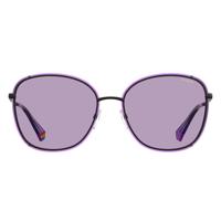 Polaroid zonnebril wayferer 7033/S unisex zwart/paars - thumbnail