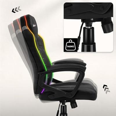 HUZARO FORCE 2.5 RGB MESH GAMING STOEL