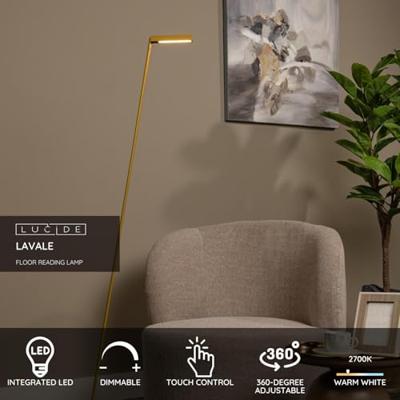Lucide LAVALE - Leeslamp - LED Dimb. - 1x3W 2700K - Okergeel Lucide LAVALE - Leeslamp - LED Dimb. - 1x3W 2700K - Okergeel