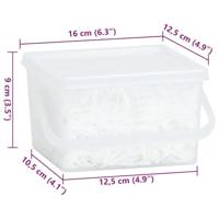 Haarelastiekjes paard 2500 st silicone wit - thumbnail