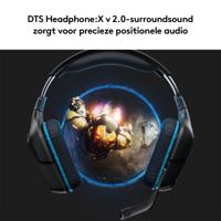 Logitech Gaming G432 Over Ear headset Kabel 7.1 Surround Zwart, Blauw Volumeregeling, Microfoon uitschakelbaar (mute) Gamen - thumbnail