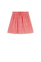 NoNo zomer rok meisjes - oranje koraal - Daisy AOP, plissee - Norah - thumbnail