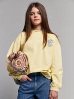 Sweater voor jongens "Just Chill" lichtgeel - thumbnail