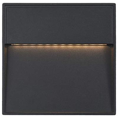 VidaXL Led-buitenwandlampen 2 st 3 w vierkant zwart