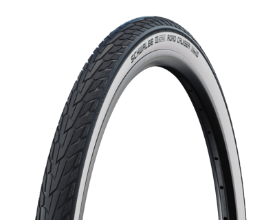 Schwalbe draadband road cruiser plus act 37-622 zw/wit