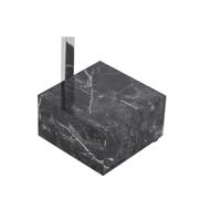 Losstaand handdoekenrek DKD Home Decor Zilverkleurig 45 x 21 x 80 cm Zwart Staal Hout MDF - thumbnail