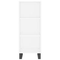 Dressoir 34,5x32,5x90 cm bewerkt hout wit - thumbnail