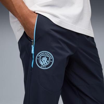 PUMA Manchester City Pumatech Trainingsbroek Woven 2025-2026 Donkerblauw Lichtblauw PUMA Manchester City Pumatech Trainingsbroek Woven 2025-2026 Donkerblauw Lichtblauw