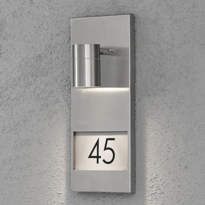 KonstSmide WandspotModena Adress RVS met huisnummer - 7655-000