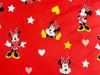 Disney Minnie Mouse Dekbedovertrek hearts - 140 x 200 cm - Katoen rood - thumbnail