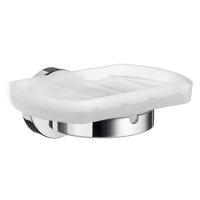 Zeephouder Smedbo Home Mat Glas 12x7,8 cm Chroom - thumbnail