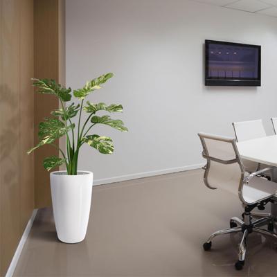 Monstera Deliciosa kunstplant 95cm - groen/bont