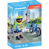 Playmobil® Action heroes 71732 politie fiets patrouille - thumbnail