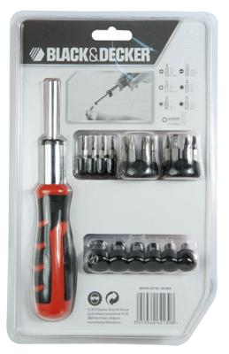 Bit set with screwdriver Black & Decker BDHT0-62130 29 Onderdelen