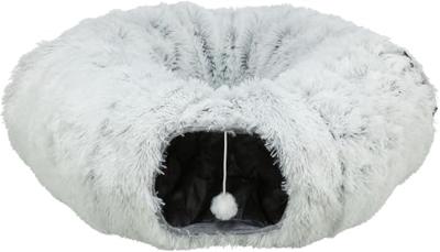 Trixie harvey pluche speeltunnel / donut wit / grijs