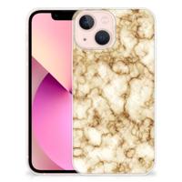 iPhone 13 mini | TPU | Siliconen hoesje | Marmer Goud - thumbnail