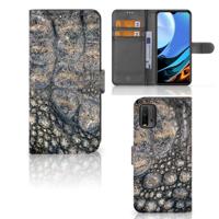 Xiaomi Redmi 9T | Poco M3 | Telefoonhoesje | Met pasjeshouder | Krokodillenprint - thumbnail