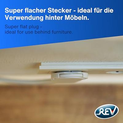 REV 0012326114 Stekkerdoos met schakelaar 3-voudig Wit Randaarde stekker 1 stuk(s)