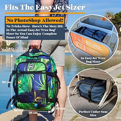 Cabin Max Metz - 30L - EasyJet Rugzak - 45x36x20 - Black